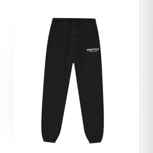 Essentials Fear of God Jet Black Pants SS25 | XXS–XXL